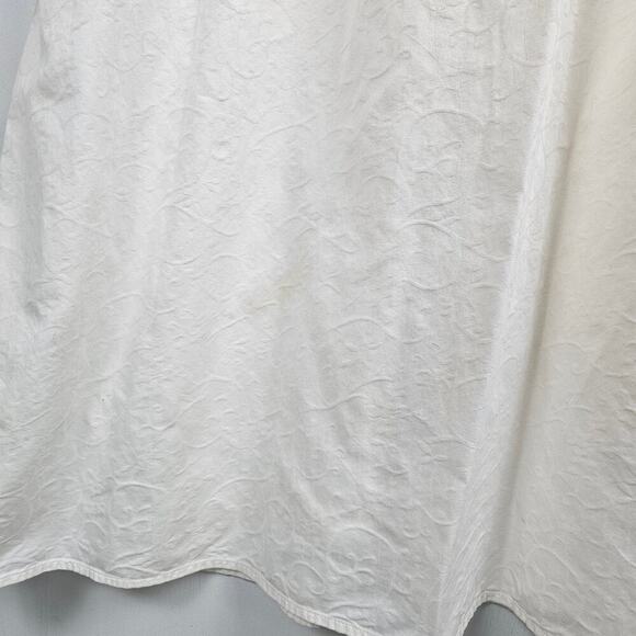 Amelia's Collection Victorian Sleeveless Nightgown M Ivory Brocade Romantic - Picture 8 of 9